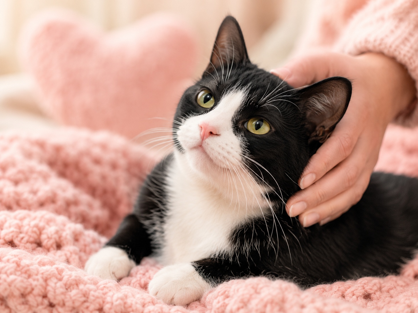 Cat receiving care