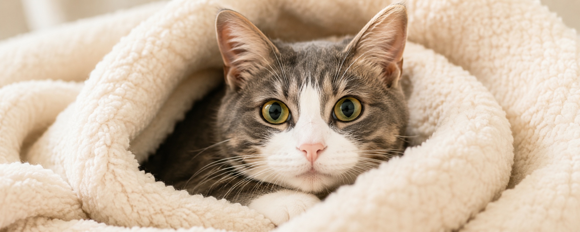 Rescued cat